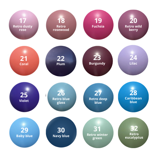 Pick the Perfect Balloon Color for Your Event Need help choosing balloon colors? Check out our color swatch image to explore all available options. Whether it’s a birthday, wedding, or corporate event, we’ve got hues to match your vibe.