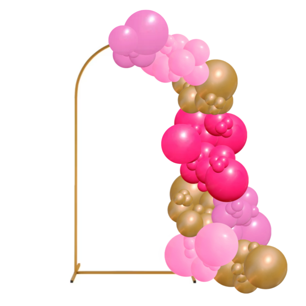 Stunning balloon garlands with backdrop for weddings and events