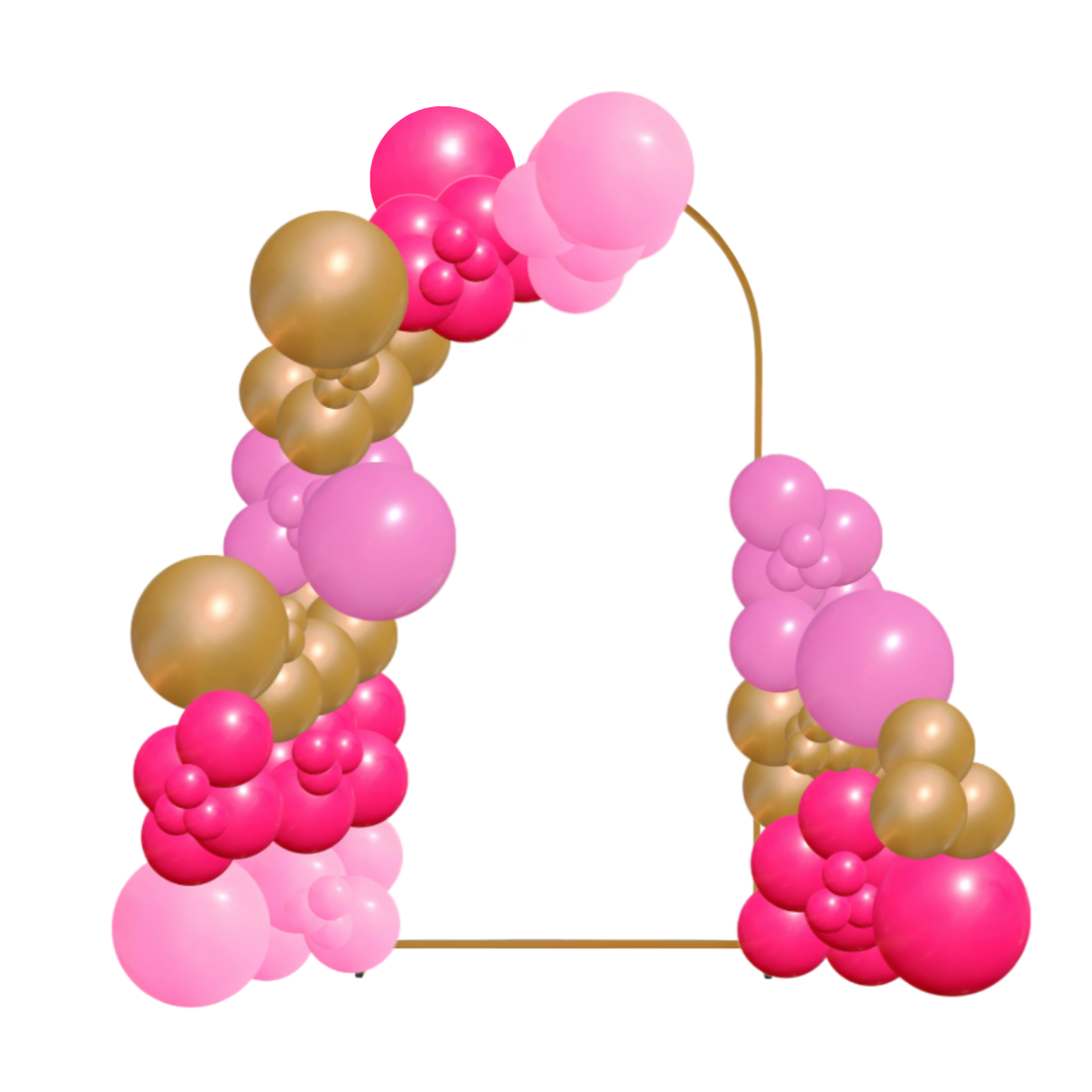 Create the perfect photo spot with balloon garlands and backdrops.