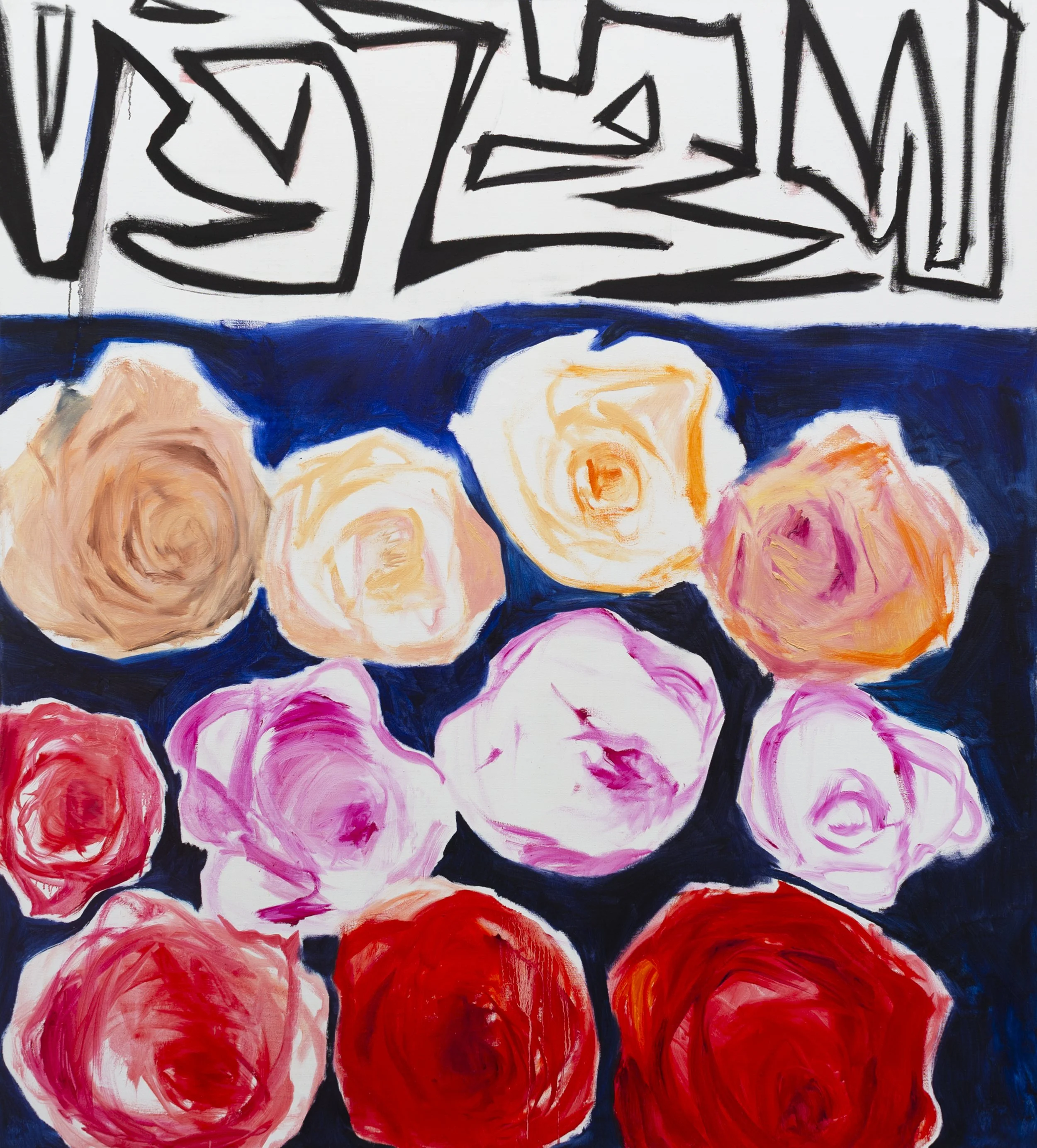 Tatouage Temporaire, 2023, Öl auf Leinwand, 190x170 cm