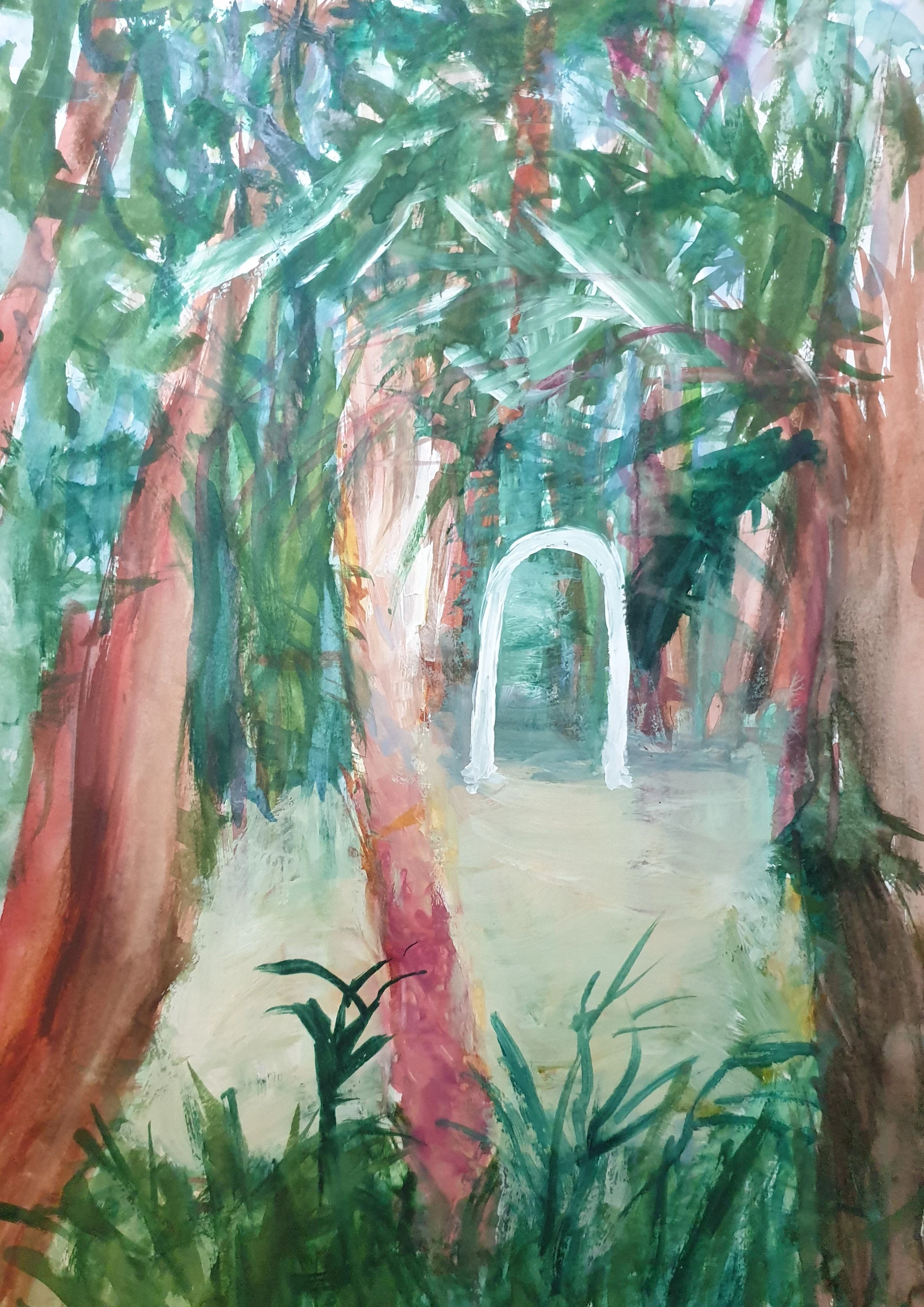 O.T., 2022, Japanische Tusche und Gouache auf Papier, DIN A3
