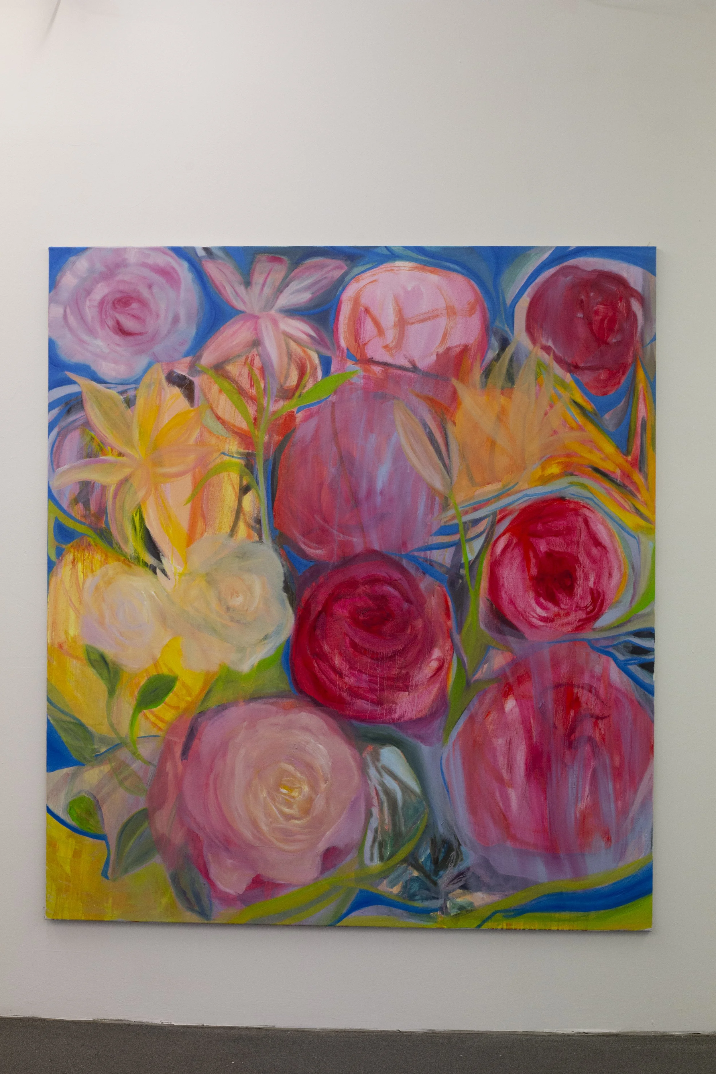 Les Roses du Midi, 2025, Öl auf Leinwand, 190x170 cm