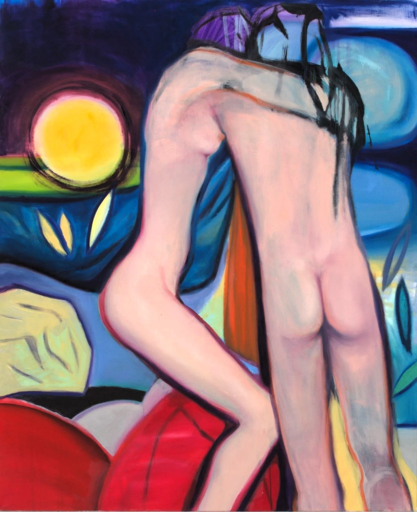Les Amoureux, 2022, Öl auf Leinwand, 190x170 cm