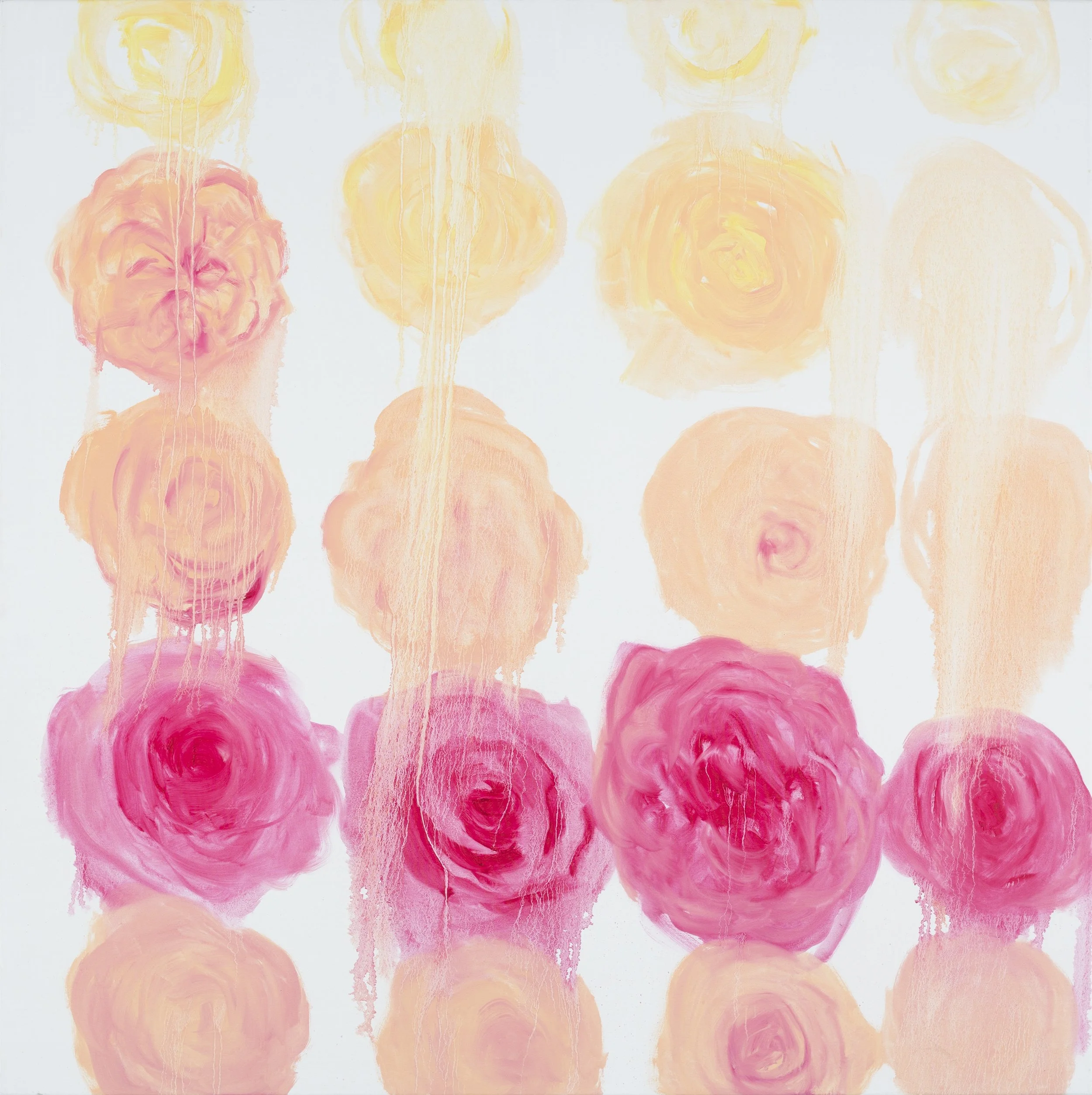 Twenty Roses, 2024, Öl auf Leinwand, 120x85 cm
