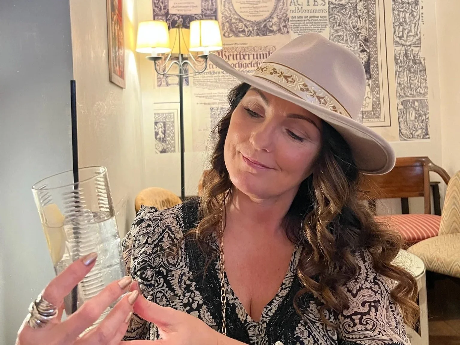 Pausing for refreshment