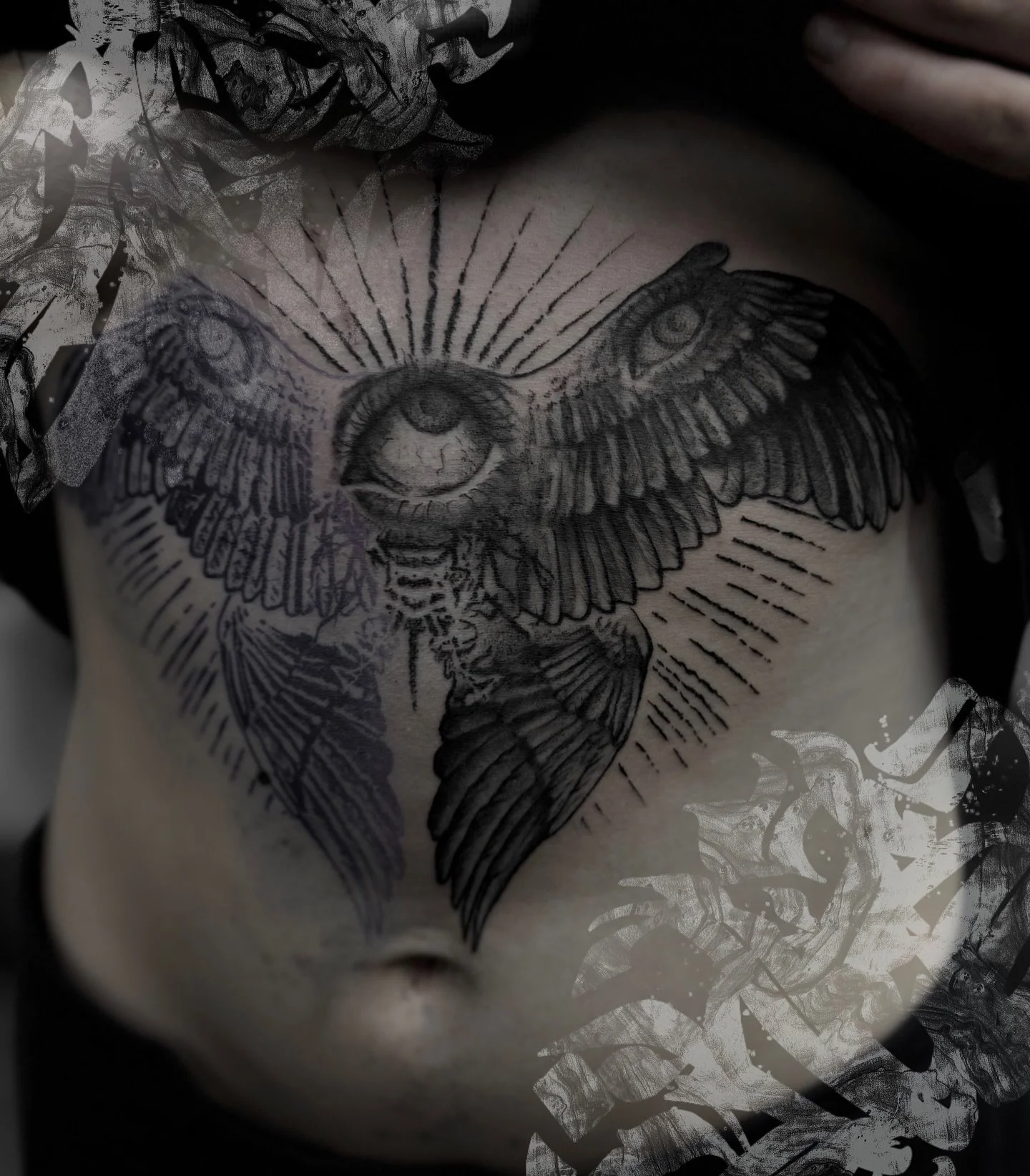 I don&rsquo;t usually post work in progress&rsquo; but I&rsquo;m pretty excited about this one, thank you Gemma 🖤 
✷
@dagrentattoostudio Dunfermline, Fife 
✷
⊹₊⟡⋆ Enquiry form link in bio ⋆⭒˚.⋆
✷ 
✷
✷
#trashandbone #bishoprotary #tattoo #seraphim #p