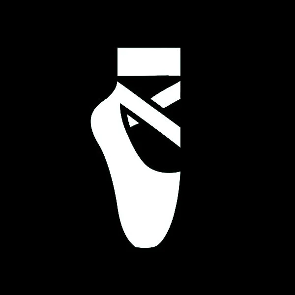 Silhouette of dancing shoes