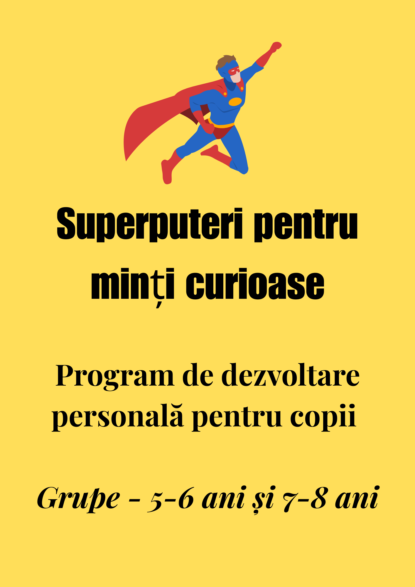 Program de dezvoltare personală copii
