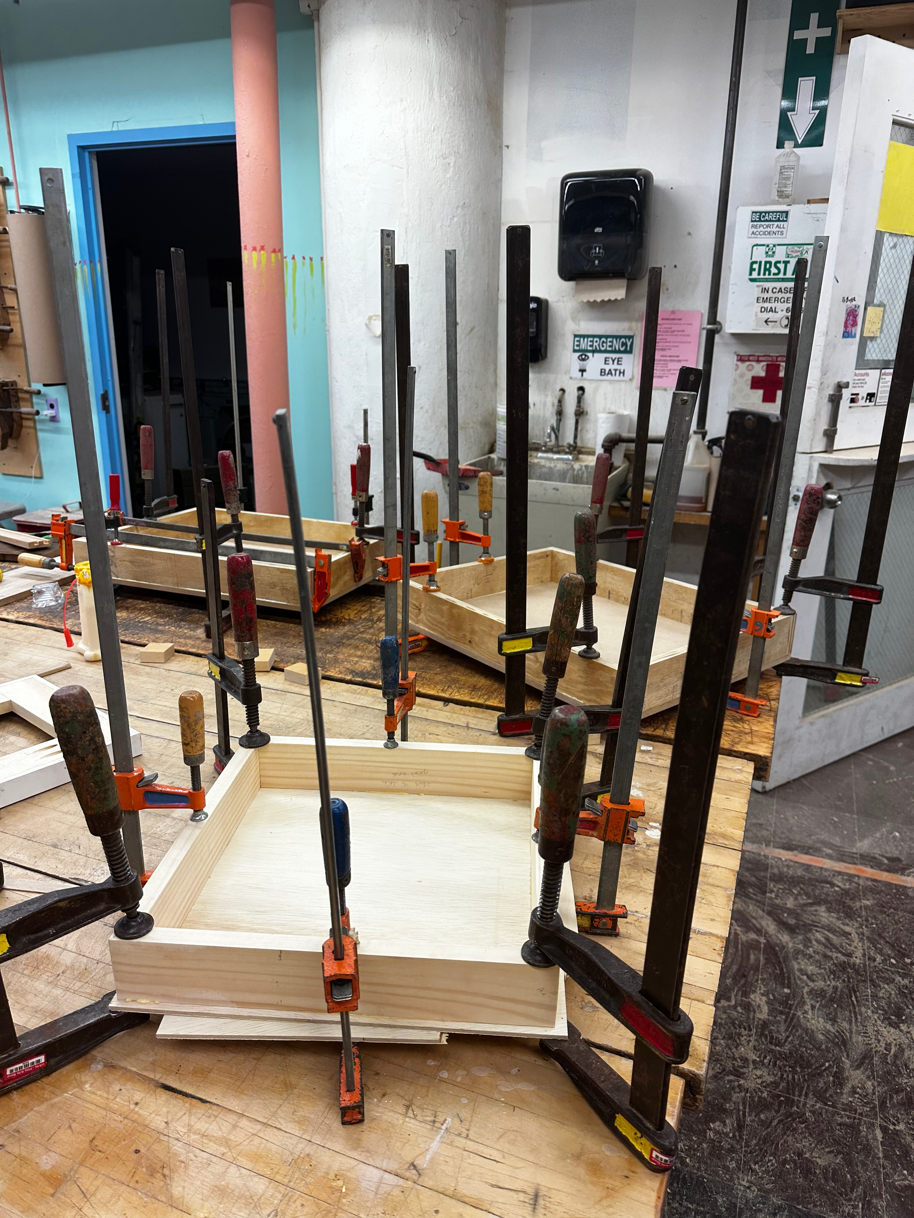 gluing panels