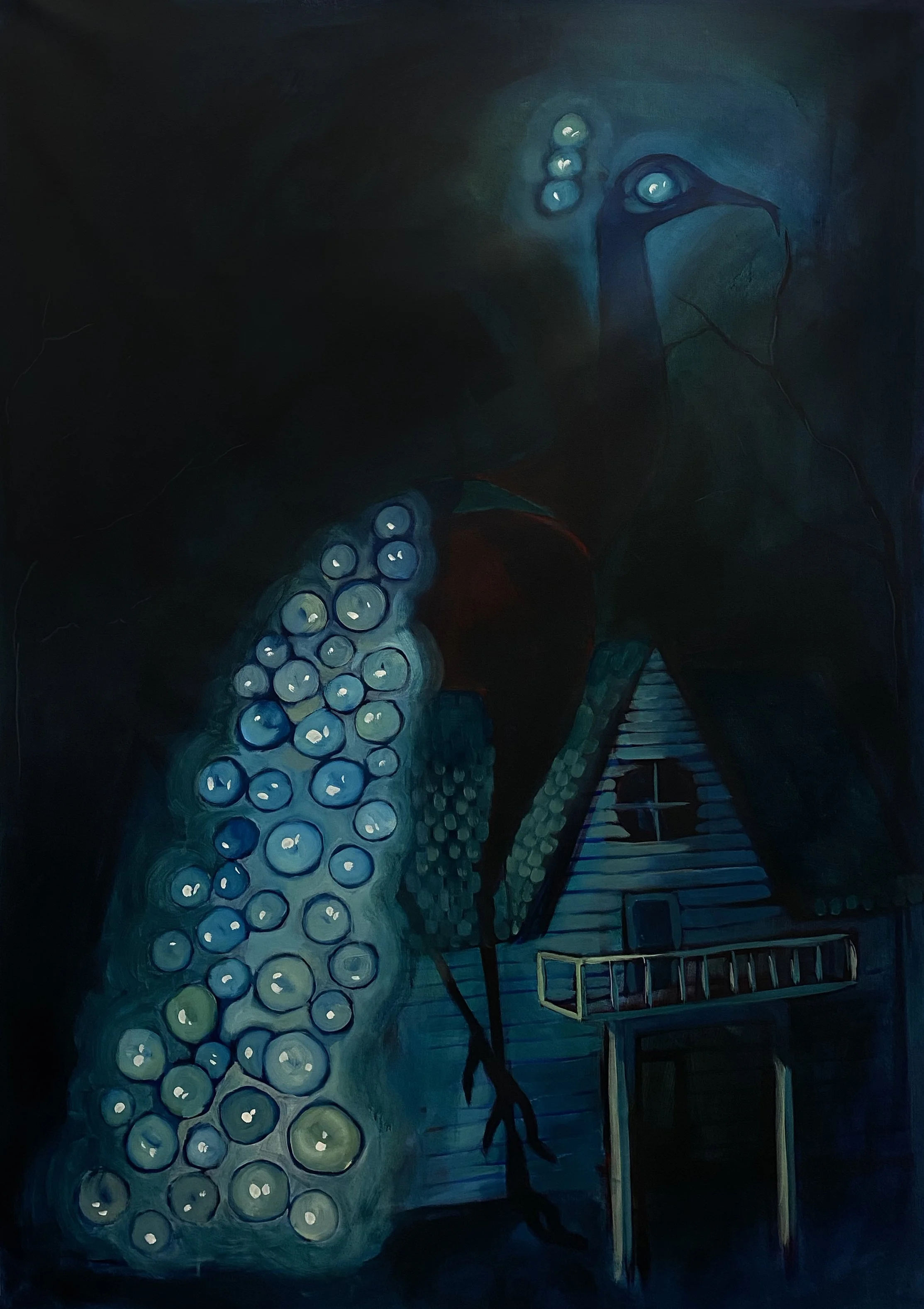 Darling, 2022, acrylic paint on unstretched canvas