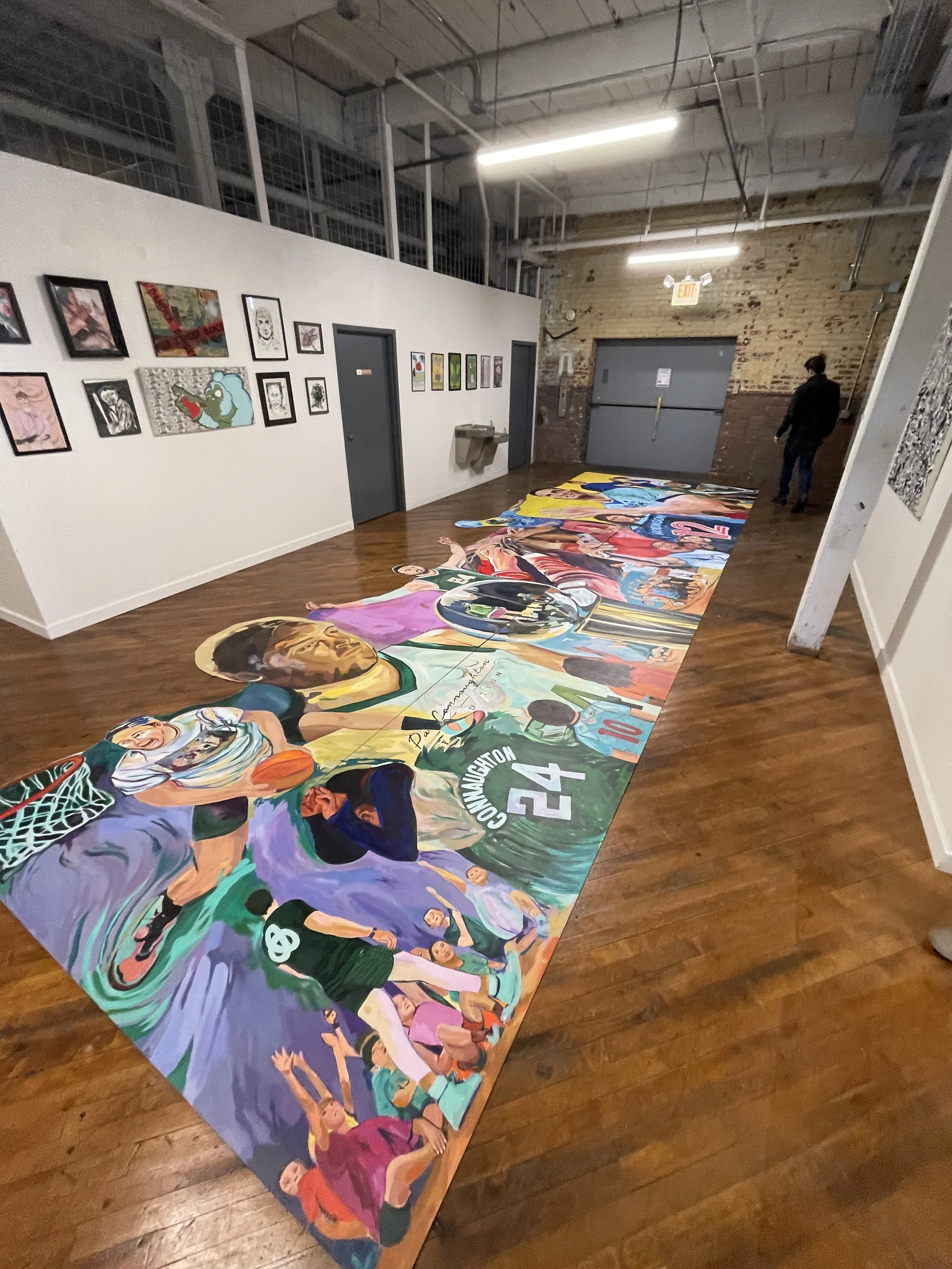 the piece laid out before shipping