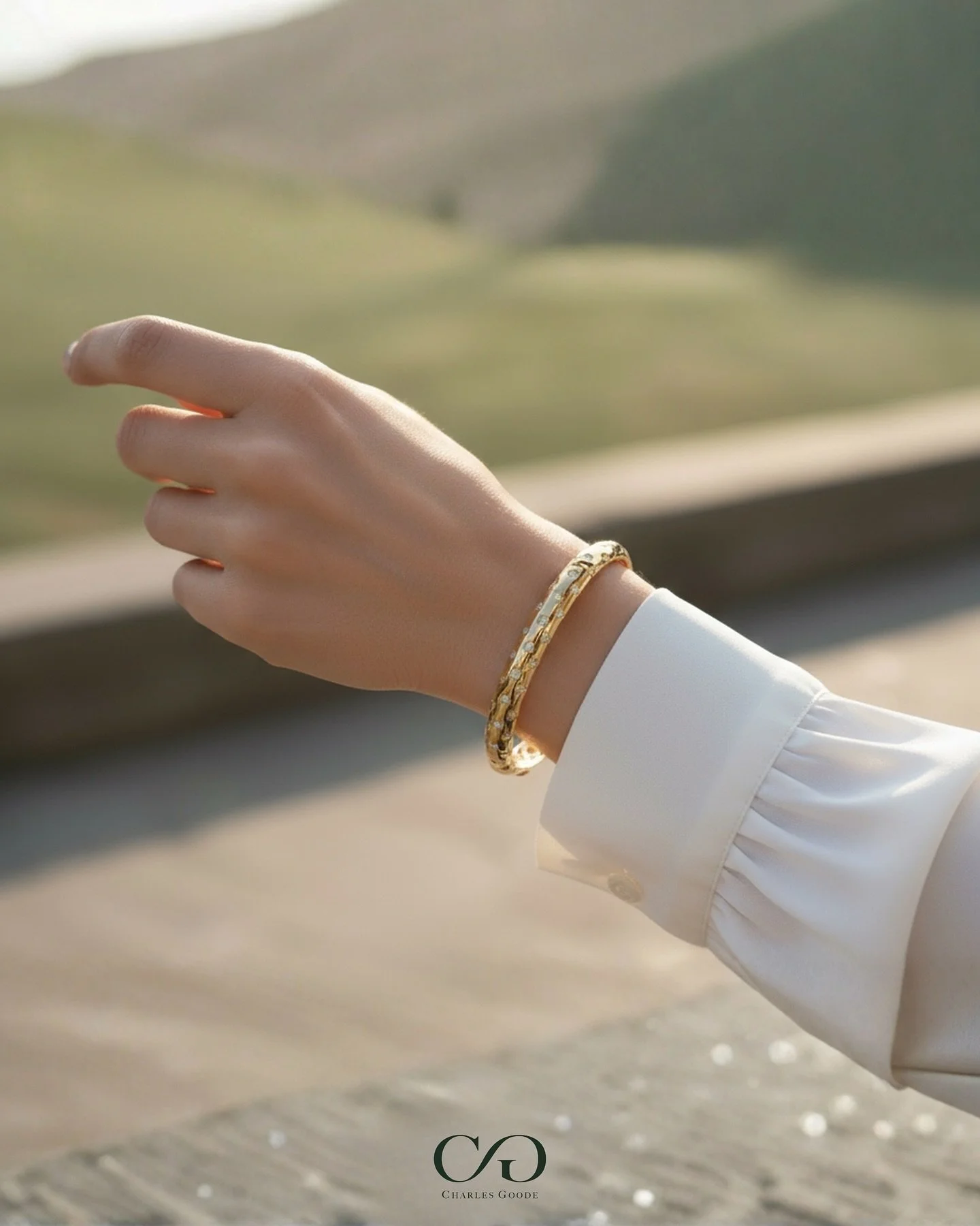 Timeless elegance, designed for every occasion. 
The CG Love Bangle embodies effortless luxury, a standout piece from the Charles Goode Signature Collection. Handcrafted with precision and intention to be a symbol of love. 
Made to be worn every da