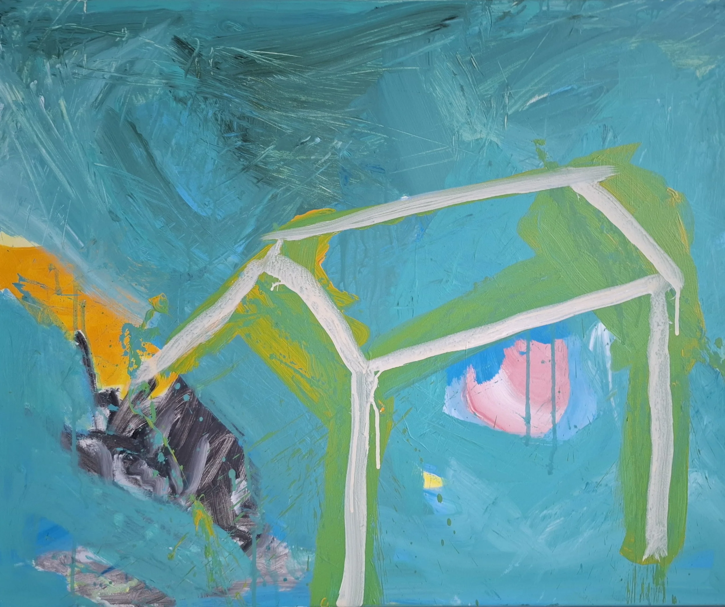 Forlatt, 2025, akryl på lerret, 70x90 cm