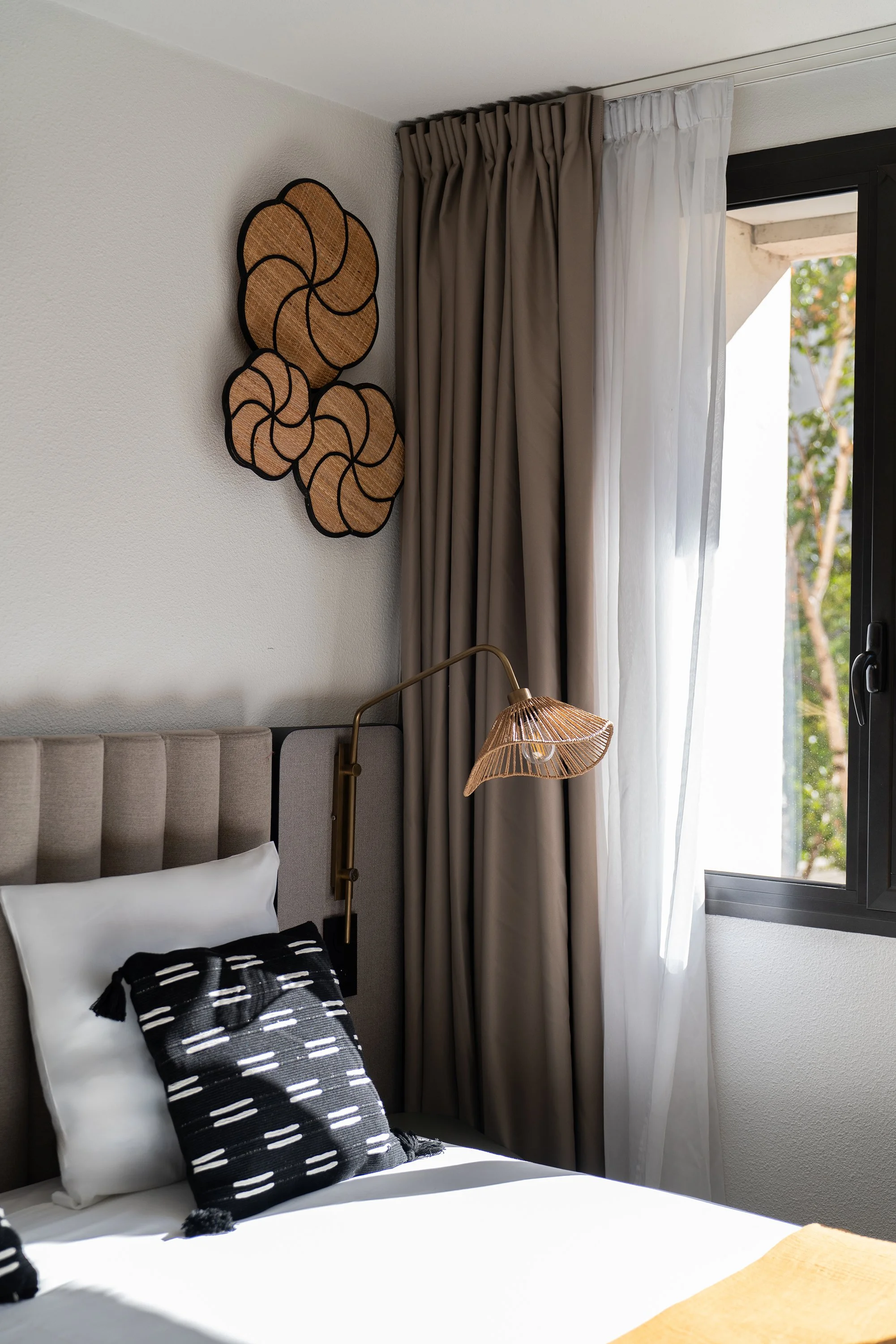 Photographie d'une chambre d'hôtel