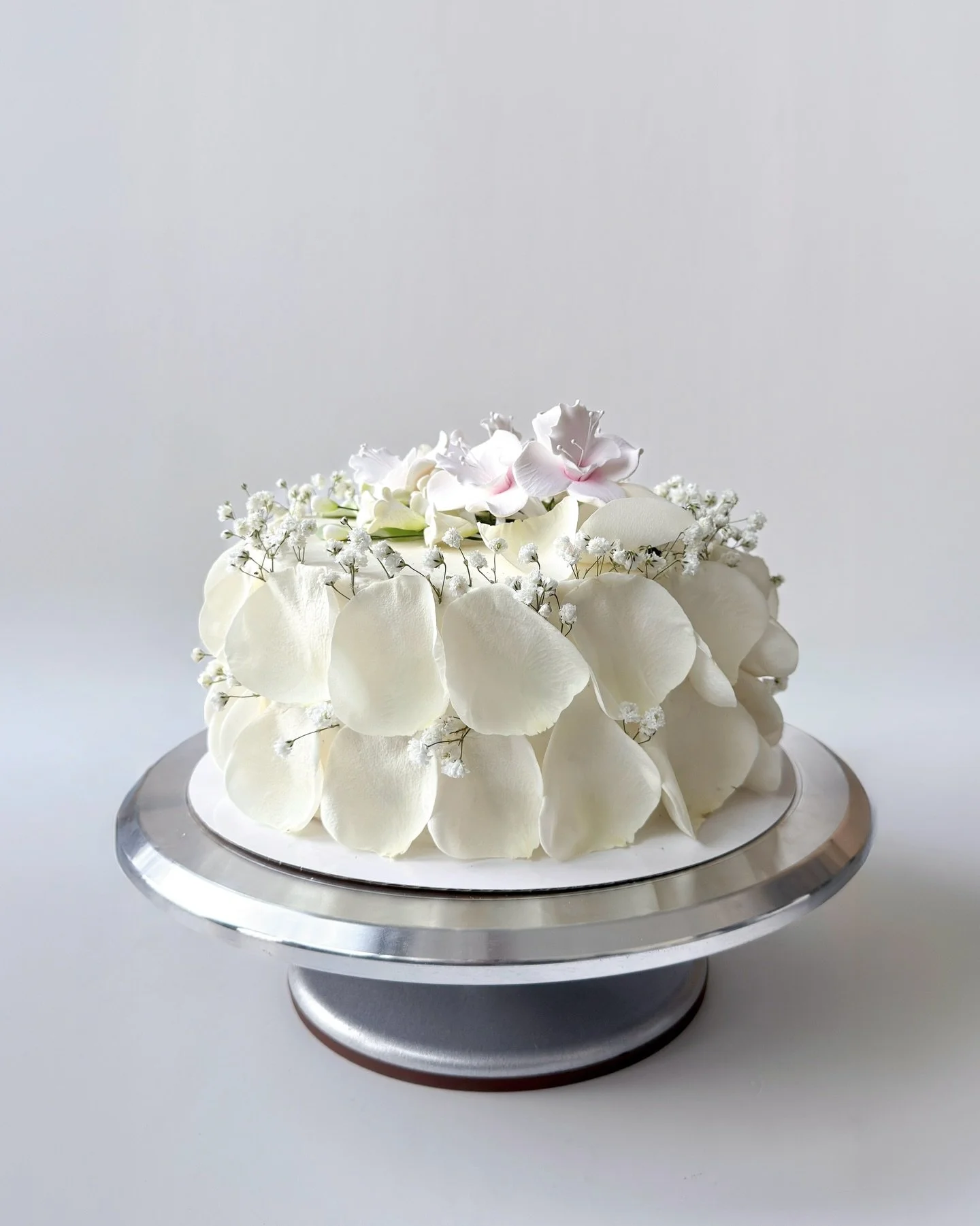 wedding cake for claudia + luis 🤍

forever happy and beyond grateful to get to be a small slice of special moments like these. sending so much love :&rsquo;)

vanilla bean base with mango + passion fruit layers (played with dehydrated pieces in a co