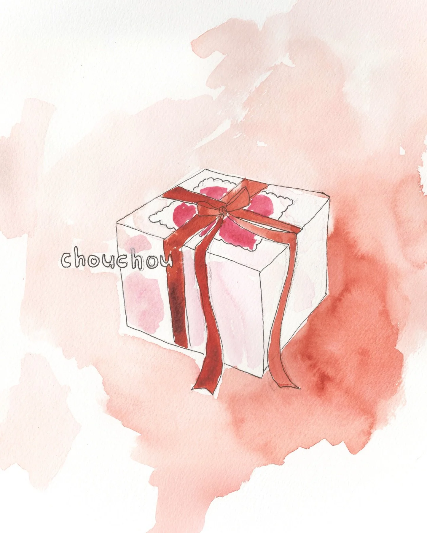 chouchou in watercolor, painted by @mer__art_ 🤍

tysm for creating these beautiful works of art :&rsquo;) beyond grateful to get to cross paths with so many talented folks