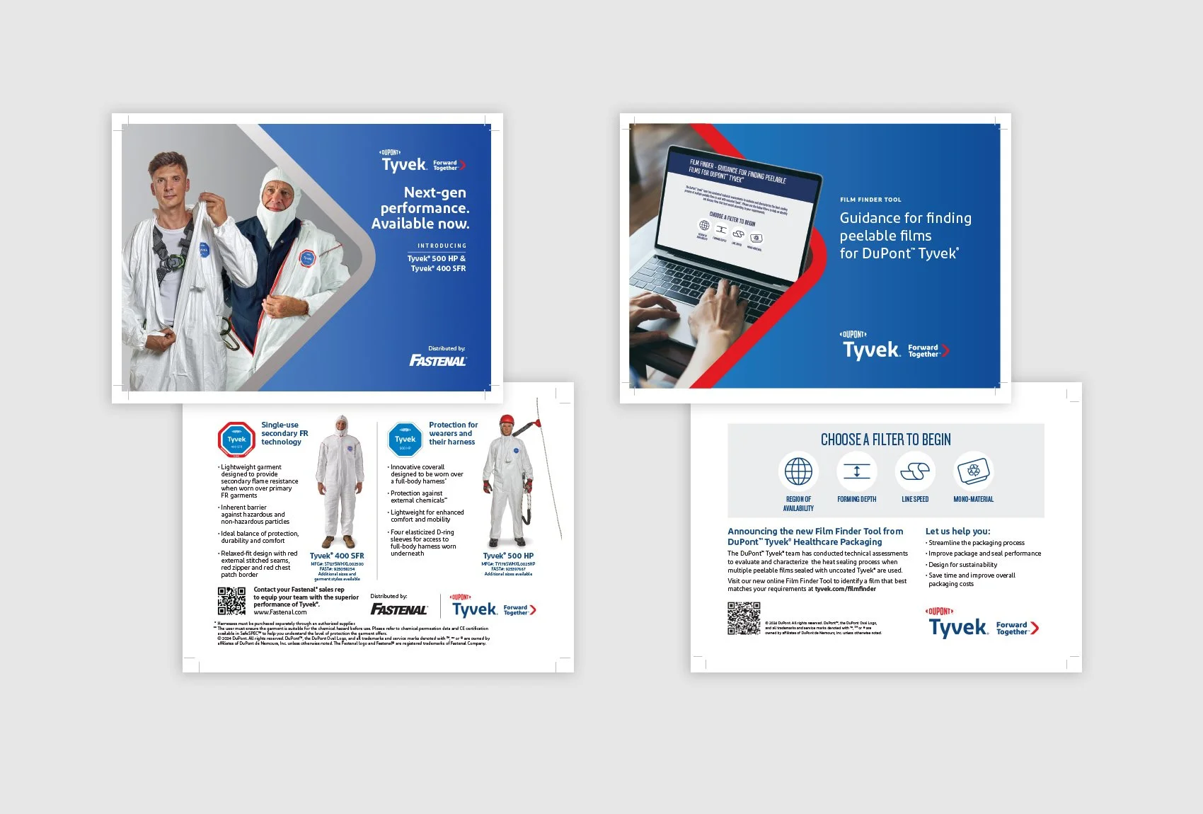 DuPont Tyvek Trade Show Post Cards | Production