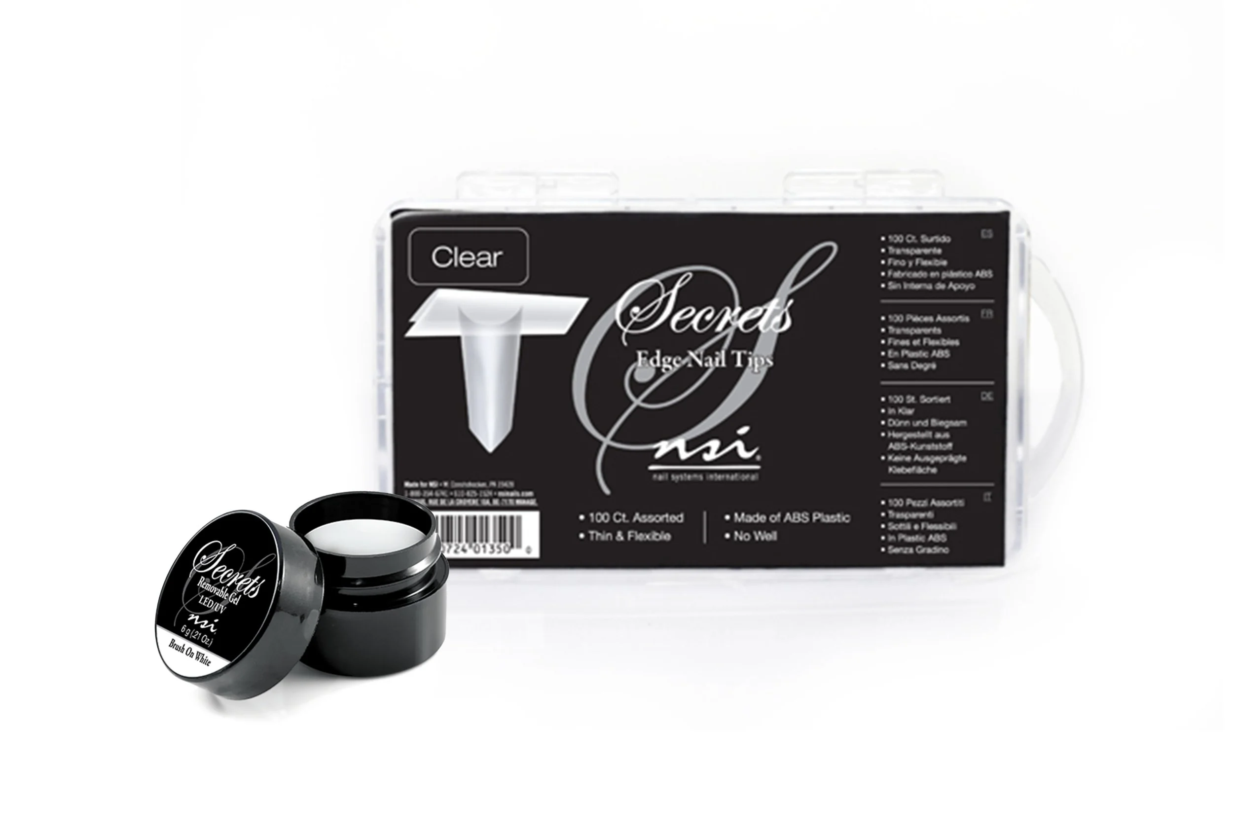 NSI - Designed nail tip and gel packaging