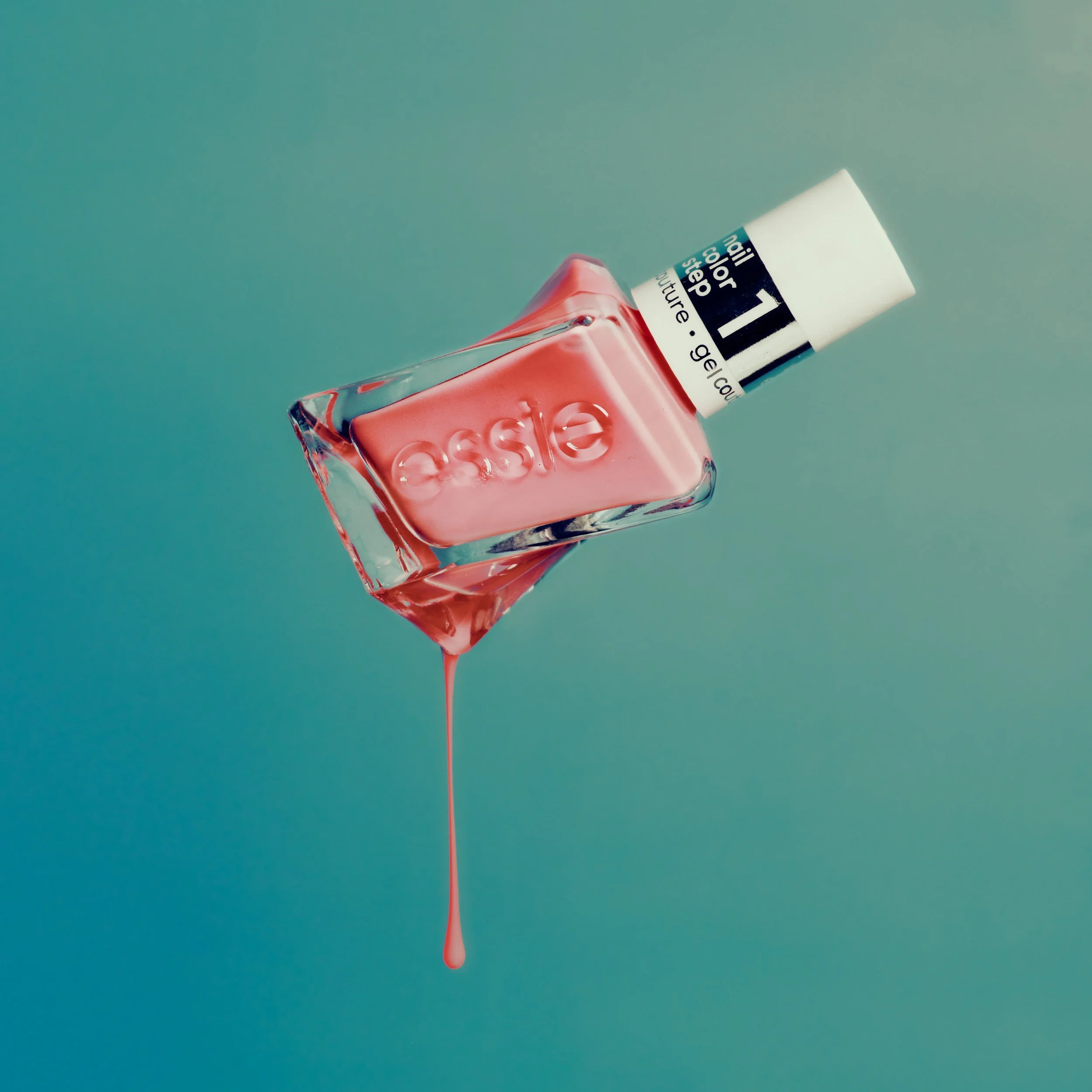 Nail polish in a bottle dripping. JSnaps Product Photography  E-commerce Commercial Photography New York City 