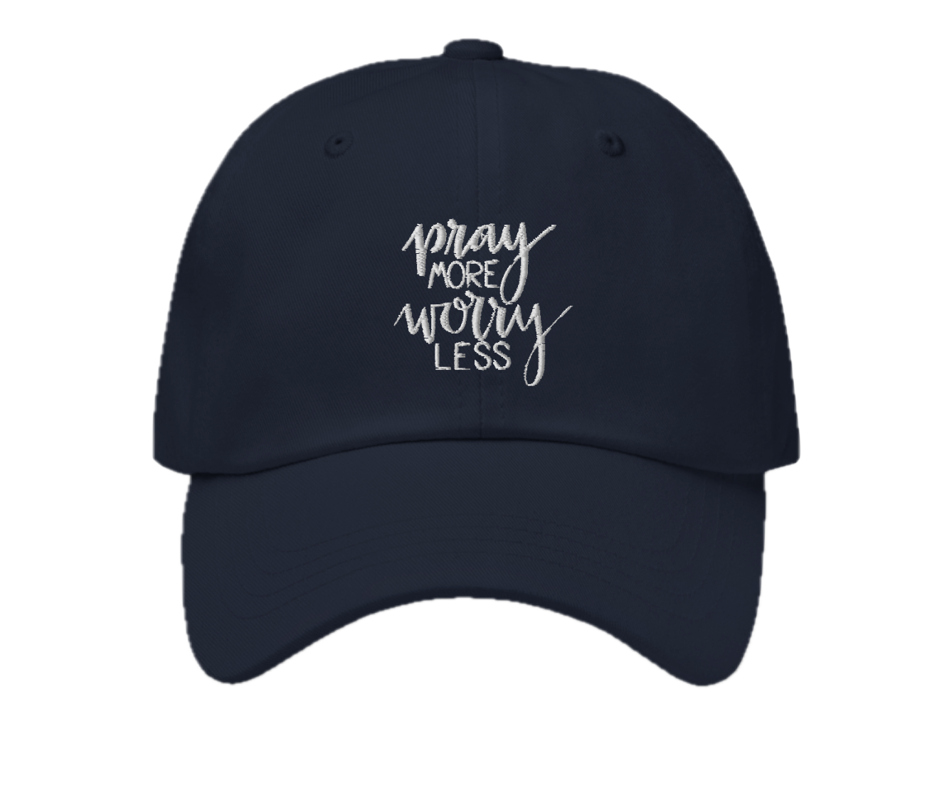 Pray more dad hat in navy