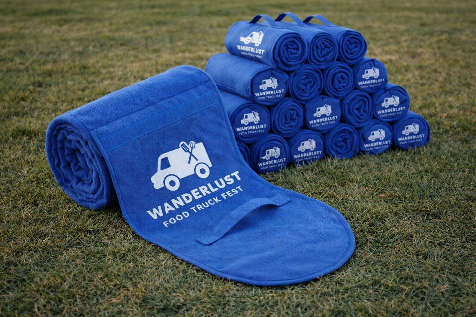 Wanderlust Logo Picnic Blanket