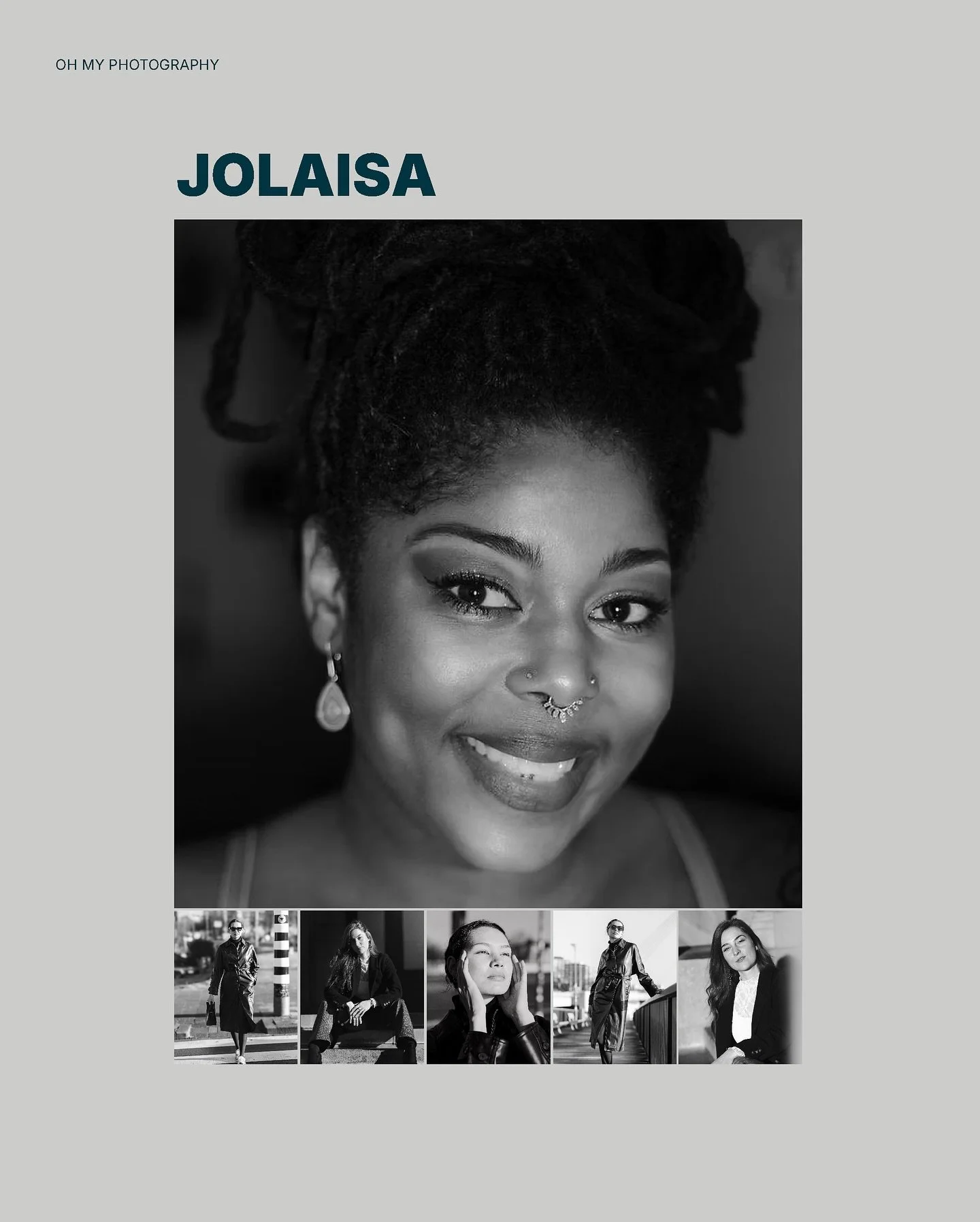 We match clients with photographers who get it.
Who understand aesthetics. Who bring ideas. Who don&rsquo;t just shoot what you ask, but deliver what you didn&rsquo;t know you needed.

Say hi to Jolaisa 👋 Part of Oh My Photography team, and her port
