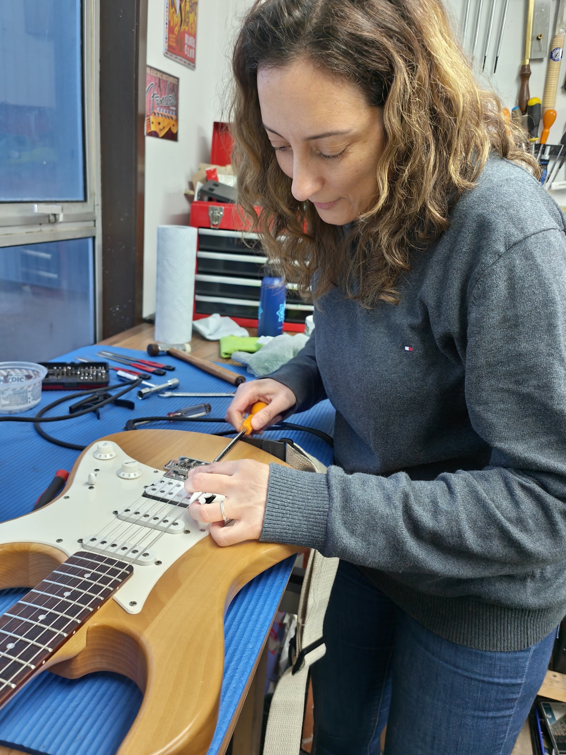Ana, setup the Yamaha