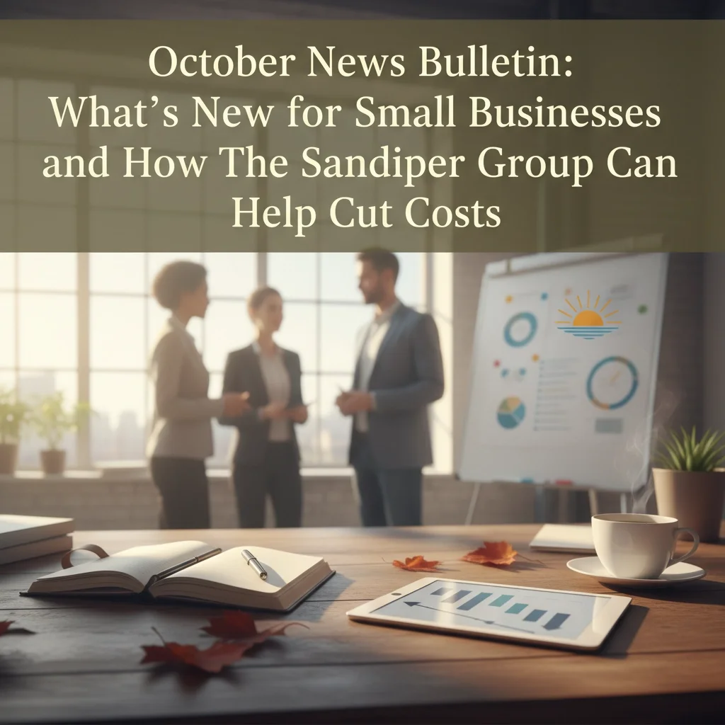 October News Bulletin: What's New for Small Businesses and How The Sandpiper Group Can Help Cut Costs