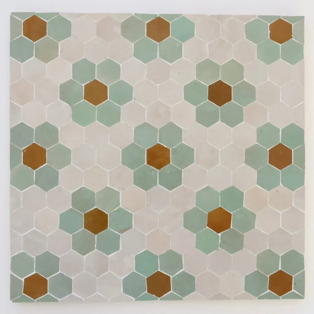 Magnolia Mosaic in Spice, Tundra, & Wheat 