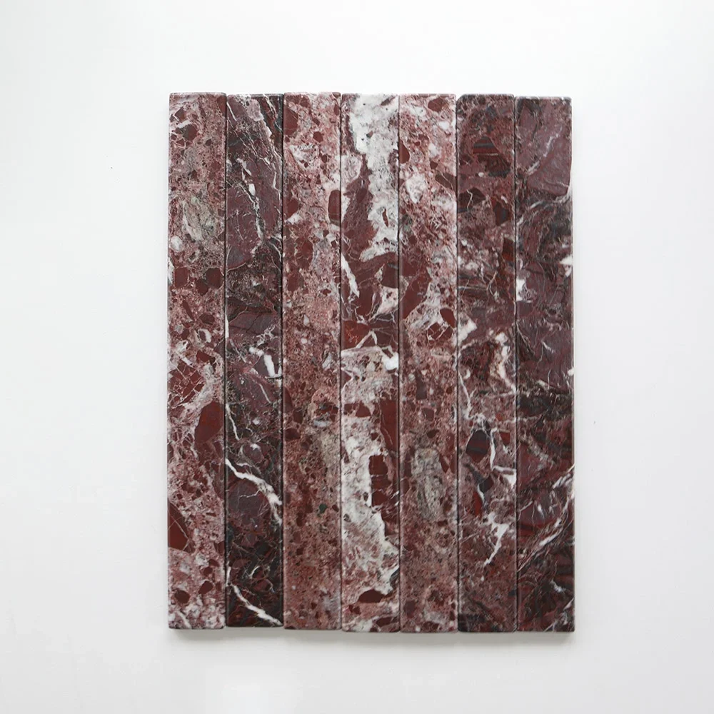 Rosa Levanto Tumbled & Leathered 2"x18"