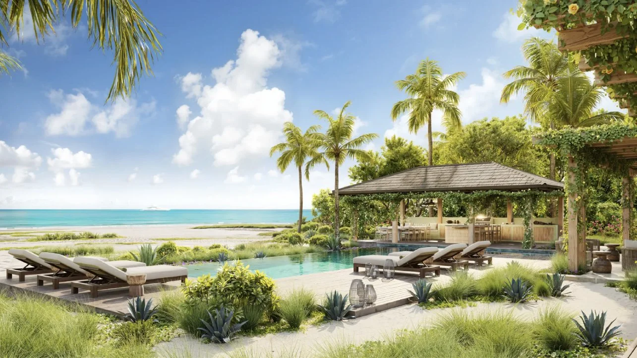 The properties have direct access to the beach