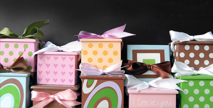 A decade of screen-printed, hand-painted giftware by Bluedogz Design — colorful hard goods sold internationally to boutiques and department stores alike.