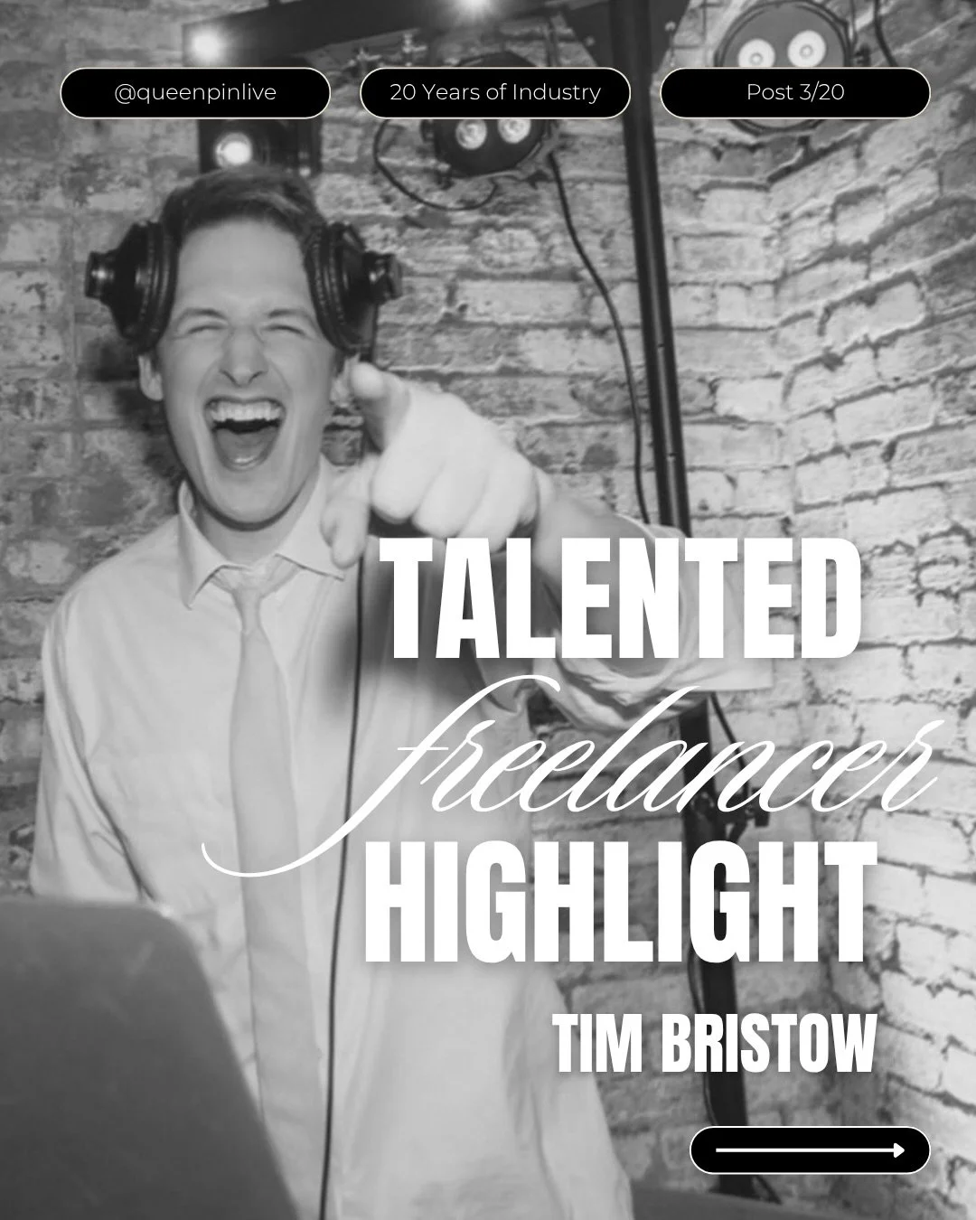 @dj_timbristow and I have known each other for many years now, and he is the bar I hold others to as a DJ. I have worked with him in
corporate settings, and I never have to give him cues because he just knows.

His ability to feel a moment or hold in
