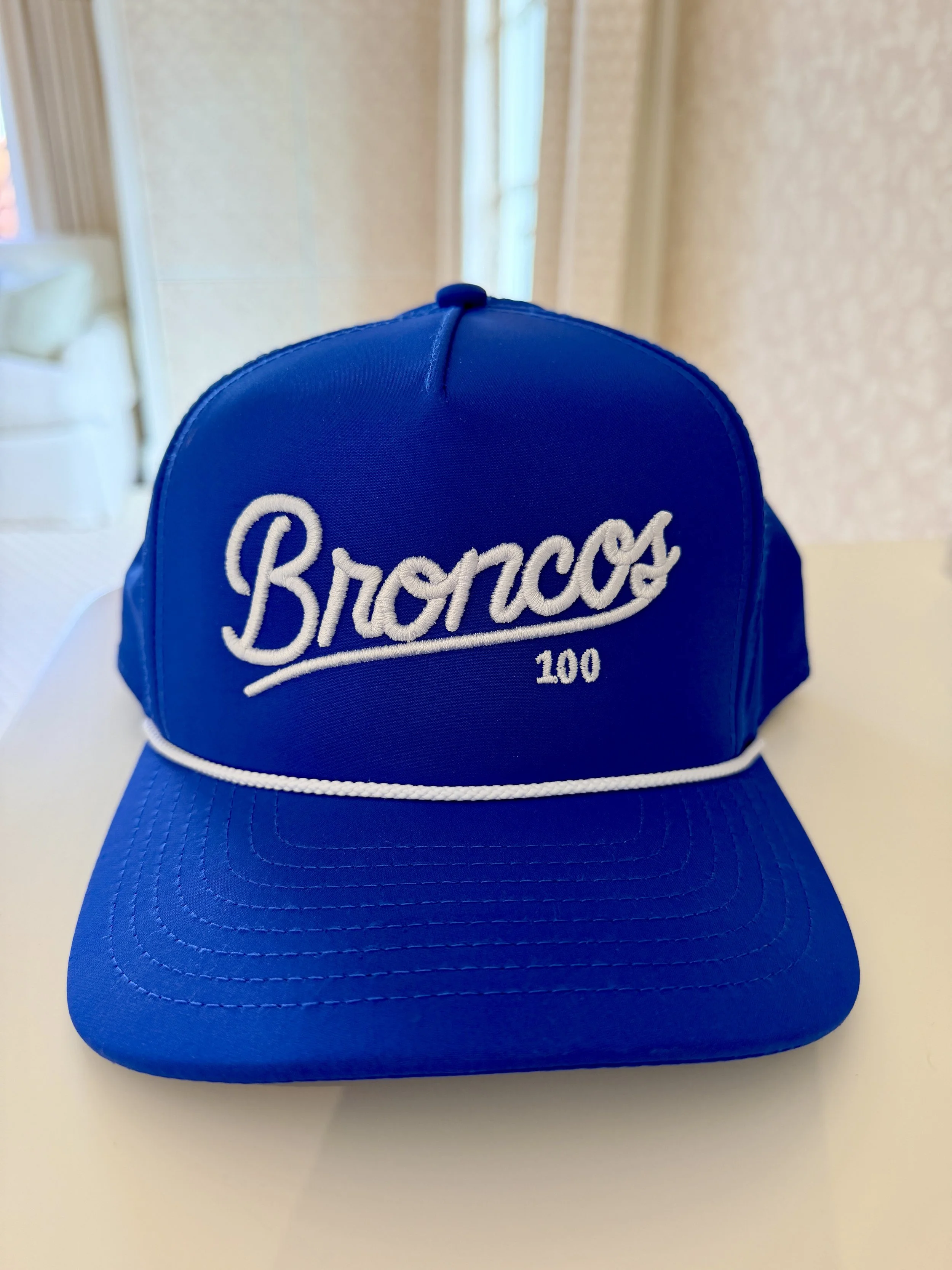 Broncos 100 Hat - Royal Blue