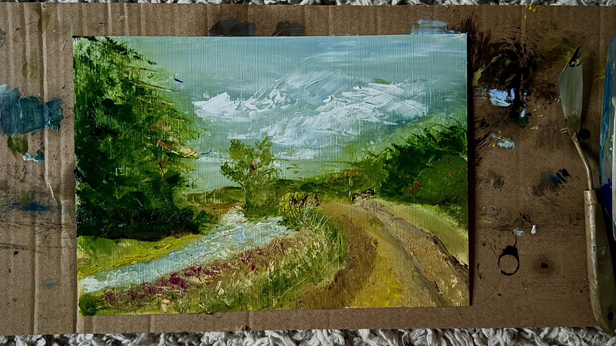 Towards Castle Meadows, Abergavenny