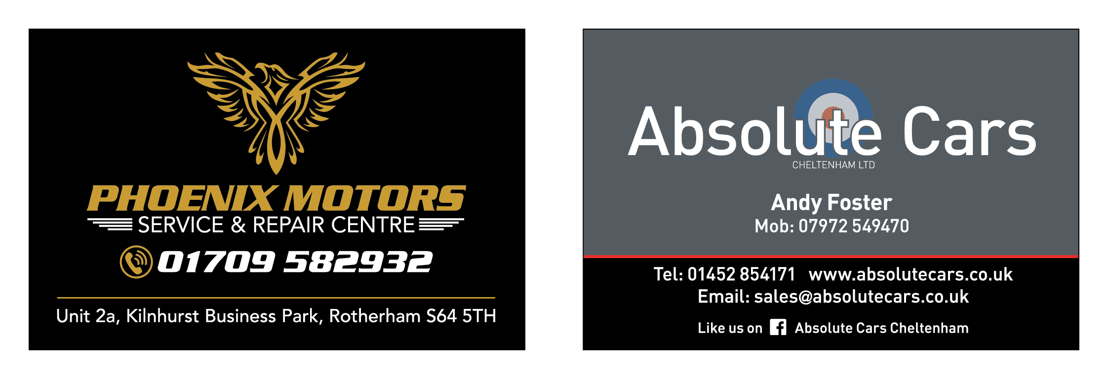 Business card design for Absolute Cars & Phoenix Motors.png