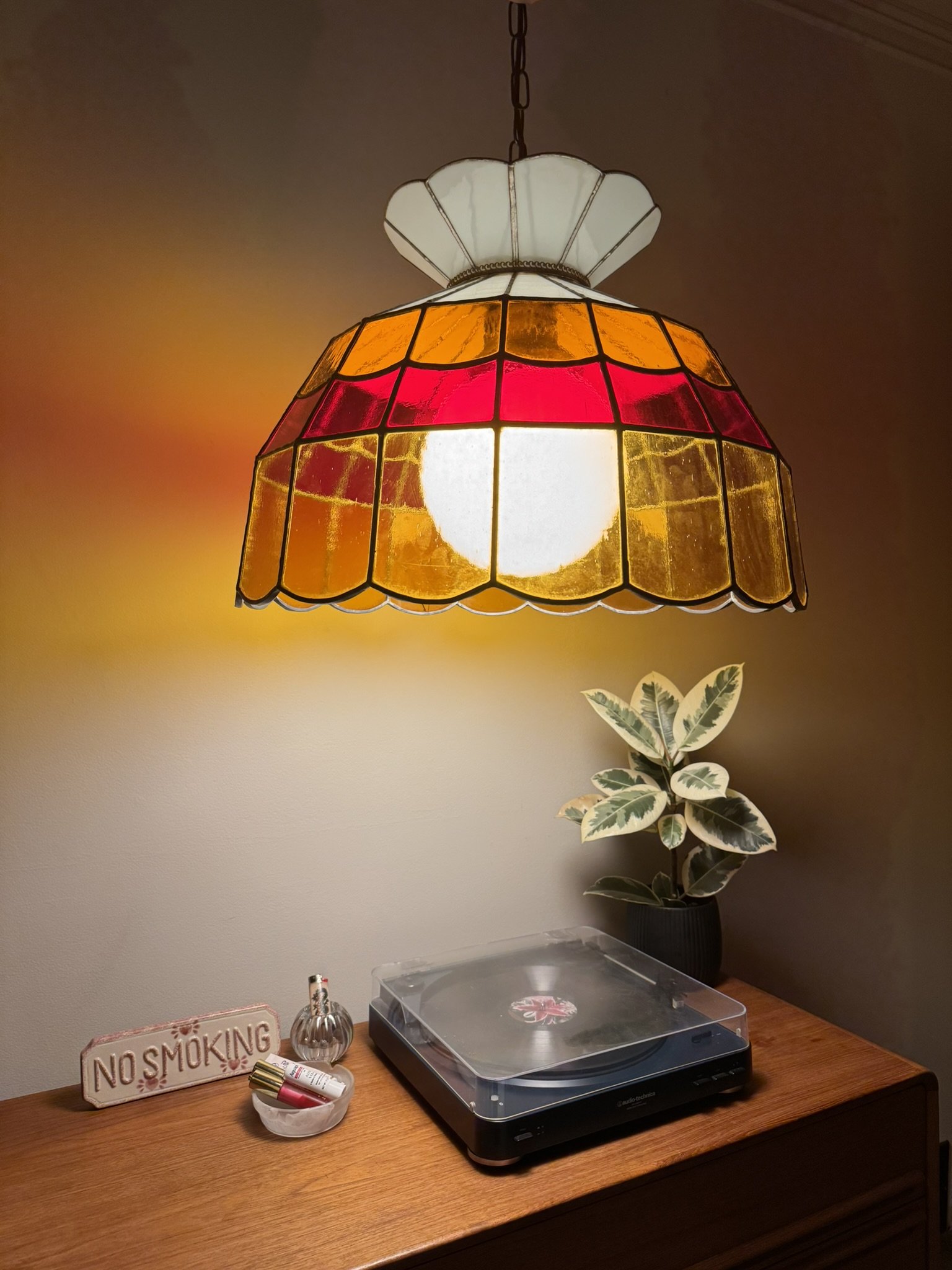 Stained Glass Swag Lamp