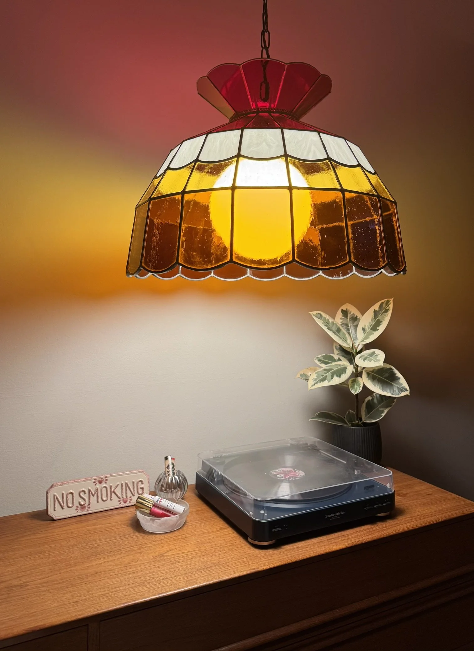 Stained Glass Swag Lamp