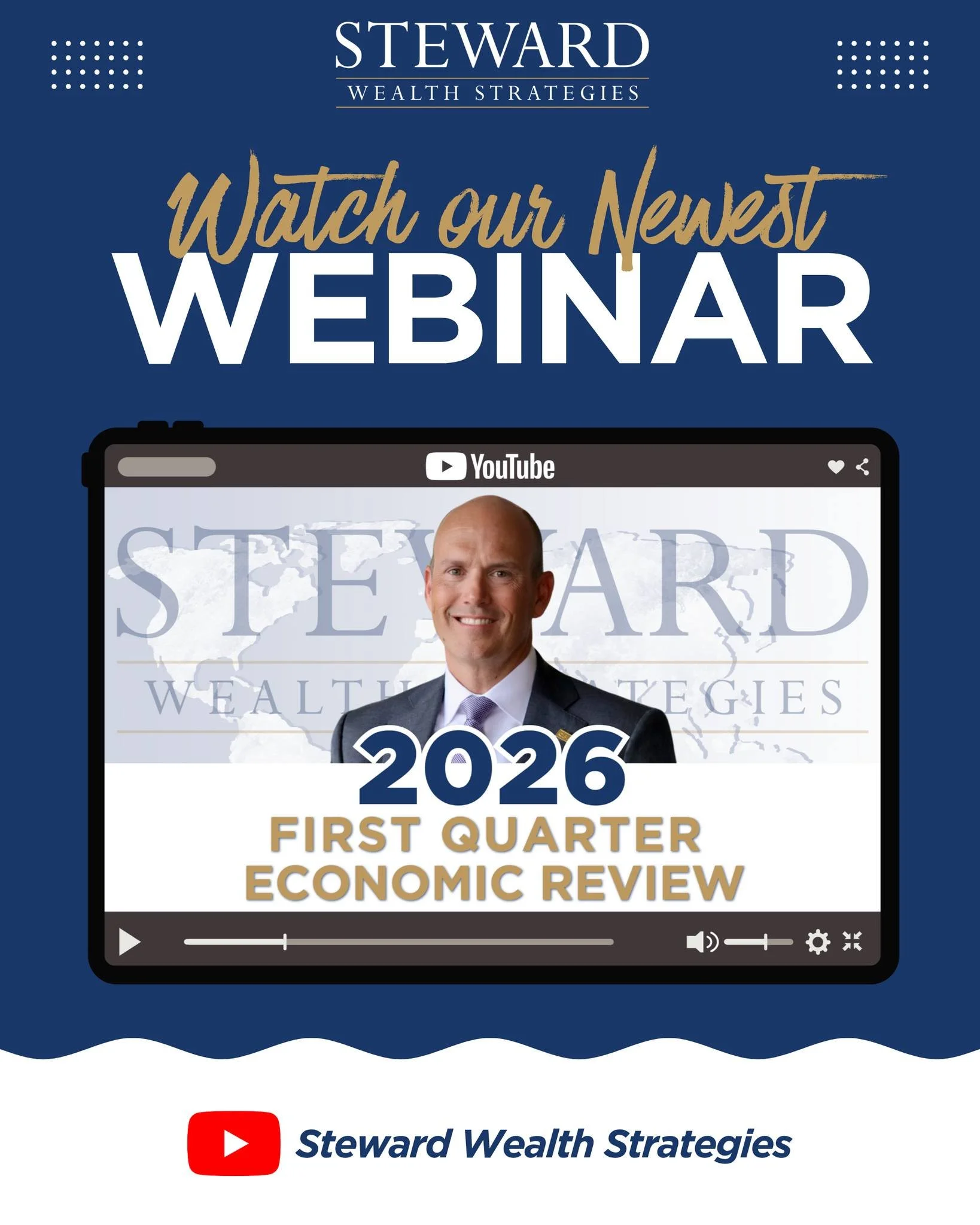 Curious what happened in the markets in the first quarter of 2026? Our Q1 2026 Economic Review walks through key highlights and what to keep in mind moving forward. 

🔗Click the link in our bio or search for Steward Wealth Strategies on YouTube to w