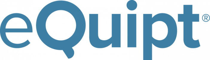 The logo of eQuant is displayed, with the lowercase letters 'e' and 'u' in black and the rest of the word in blue, on a white background.