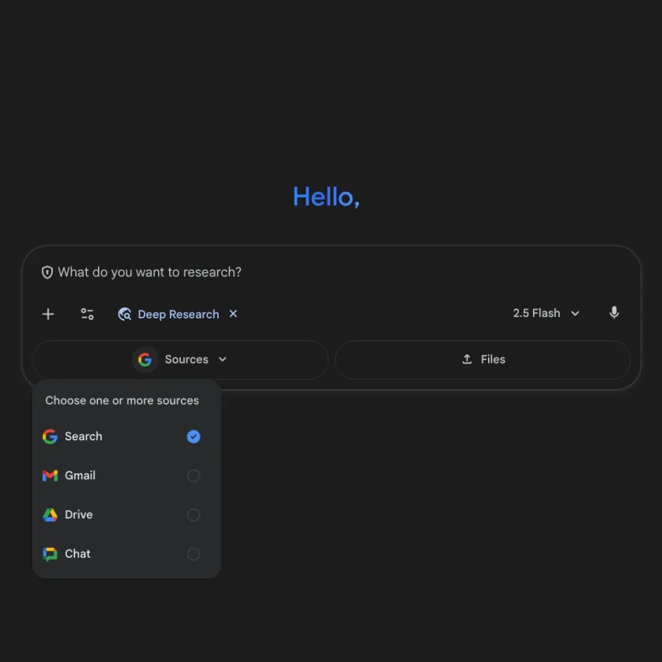Gemini’s Deep Research Can Now Read Your Gmail and Docs