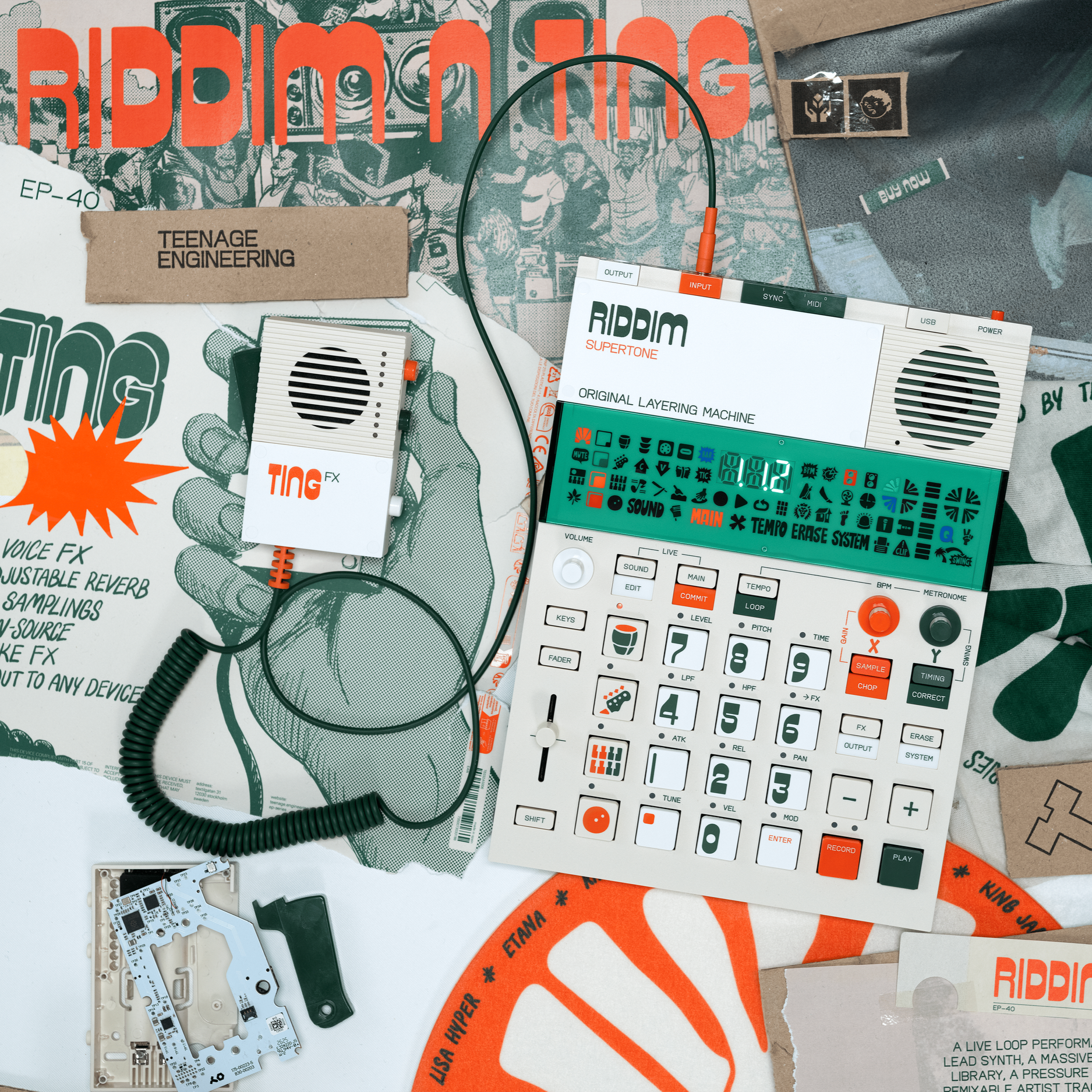 All About That Riddim and Ting From Teenage Engineering `