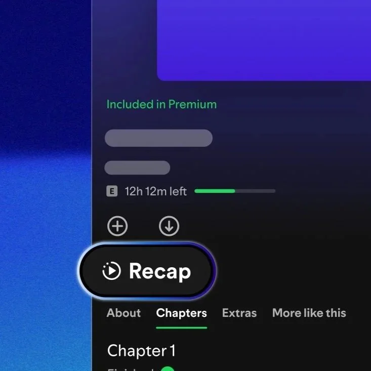 Spotify adds Feature to Recap Audiobooks