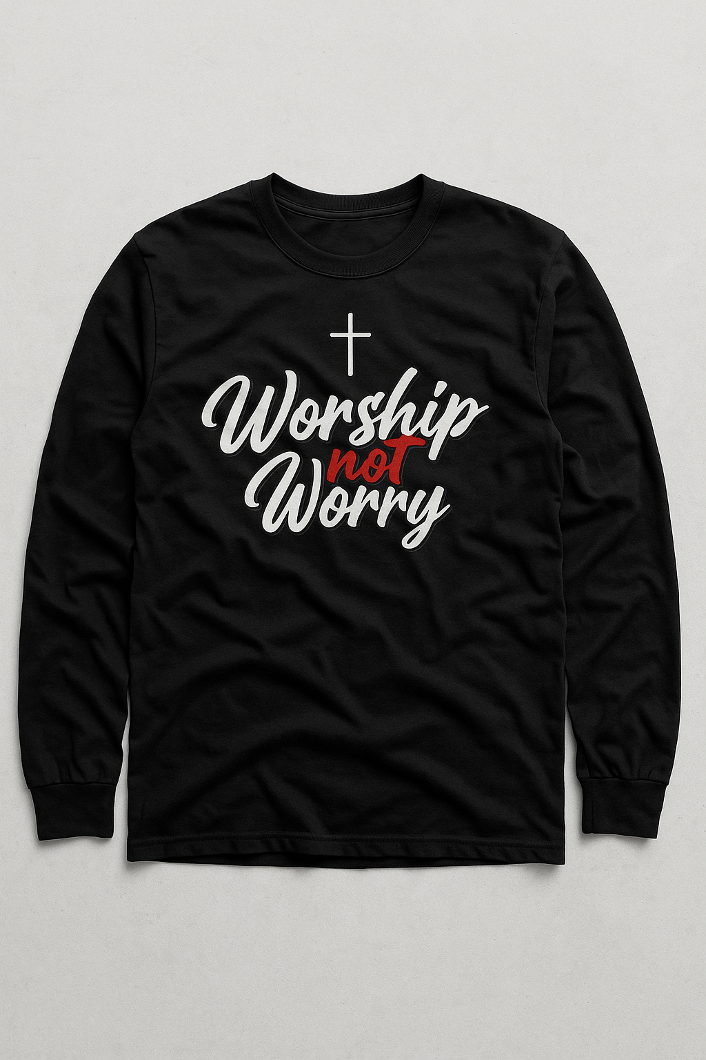 WNW Unisex Long Sleeve Tee w/ White and Red