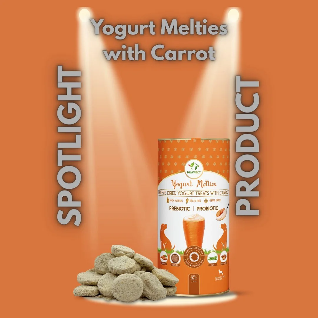 The wellness staple your pup&rsquo;s treat jar shouldn't be without. 🥕✨

If your dog hasn&rsquo;t tried the Pawfect Yogurt Melties with Carrot (and other health boosting ingredients) yet, they're missing out on some brilliant health perks! These are