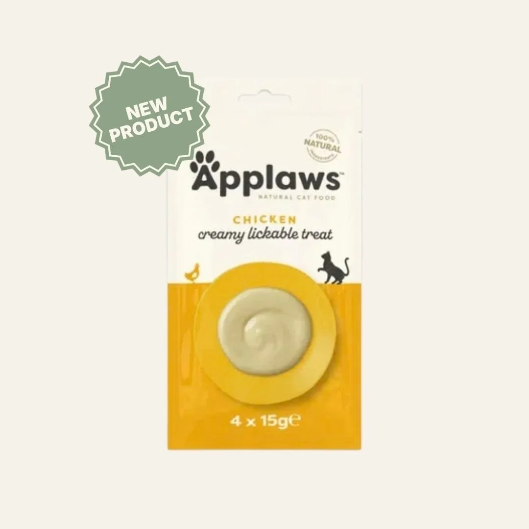 Bonding, one lick at a time. 🐾

The new Applaws Chicken Creamy Lickable Treat is a 100% natural, smooth pur&eacute;e packed with taurine and omega-6. Perfect for hand-feeding straight from the sachet!

✨New product &ndash; grab yours today! Link in 