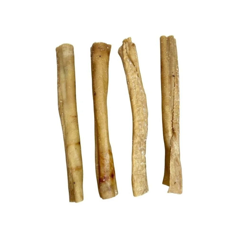 Four premium Paddock Farm pork rolls lined up vertically to show size and texture variations.