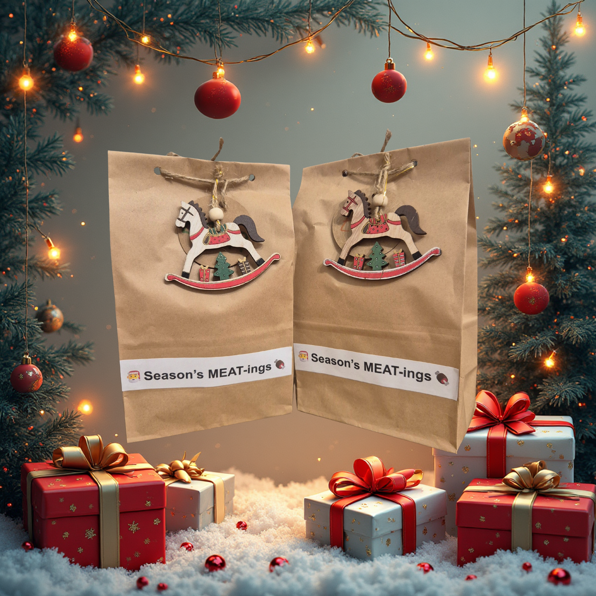 Season's MEAT-ings Xmas Selection Bag for Dogs