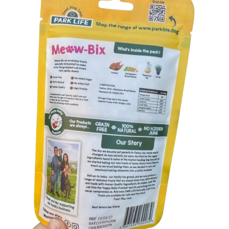 Meow-Bix Healthy Cat Treats - Tweety Bird Flavour Information.png