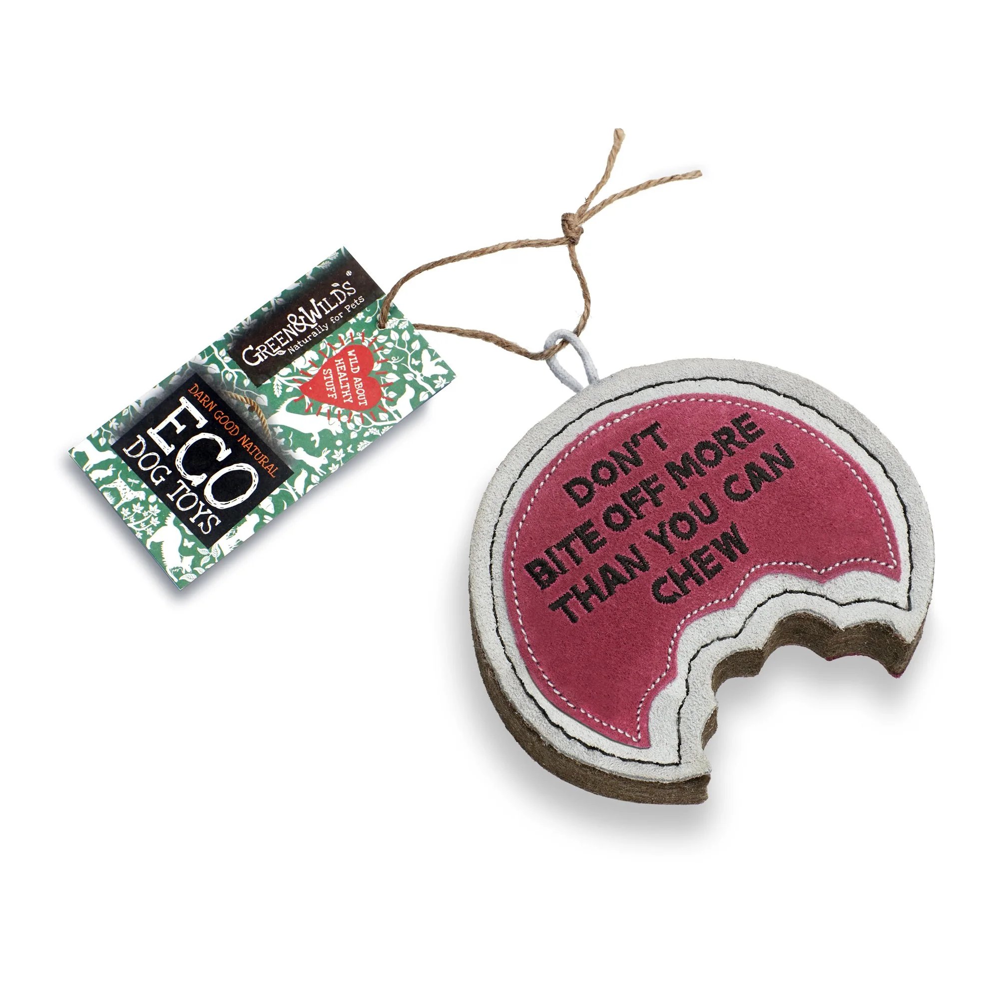 Don't Bite off More Than You Can Chew Green & Wild's eco dog toy